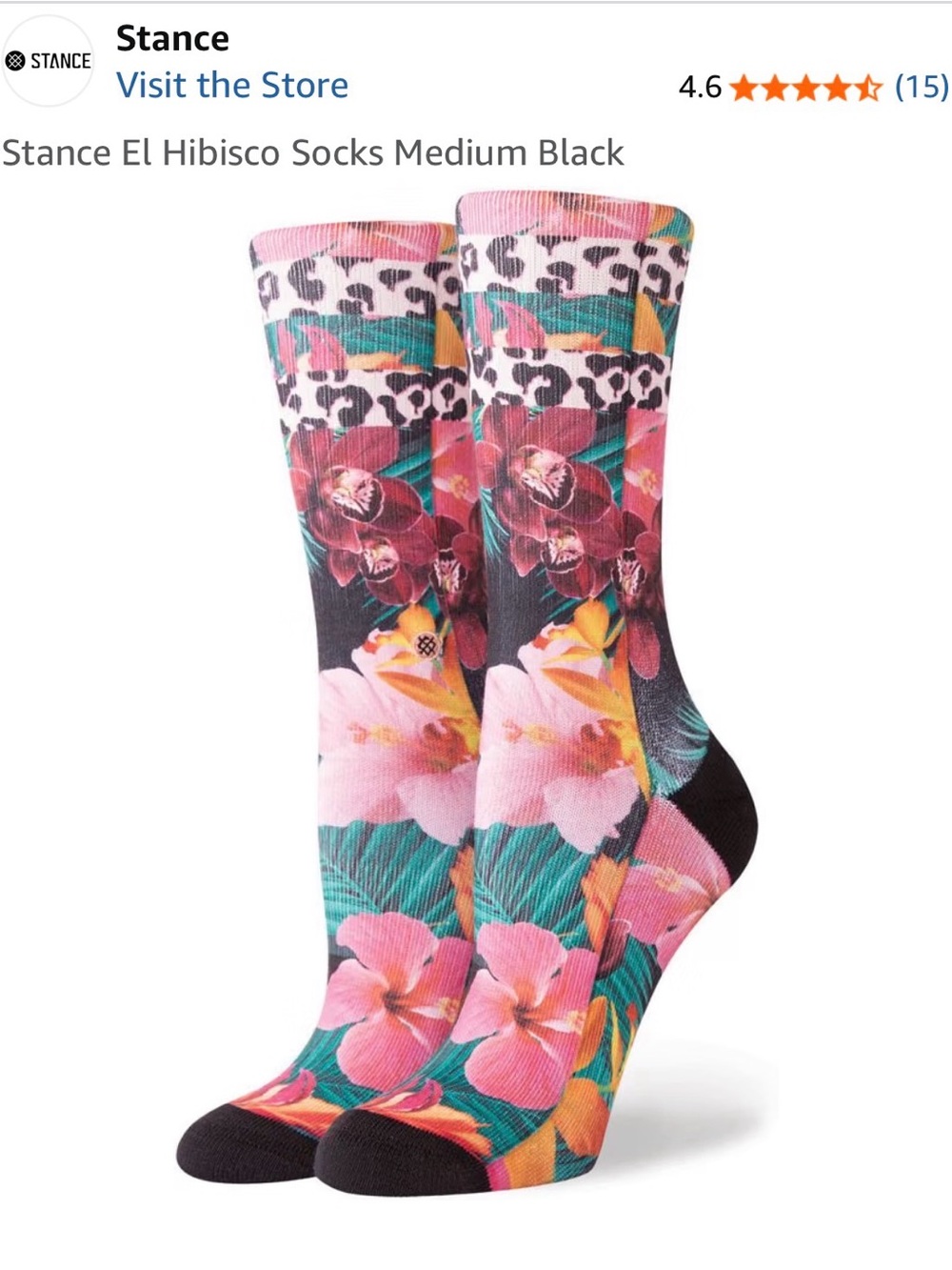 Stance El Hibisco Crew sock medium